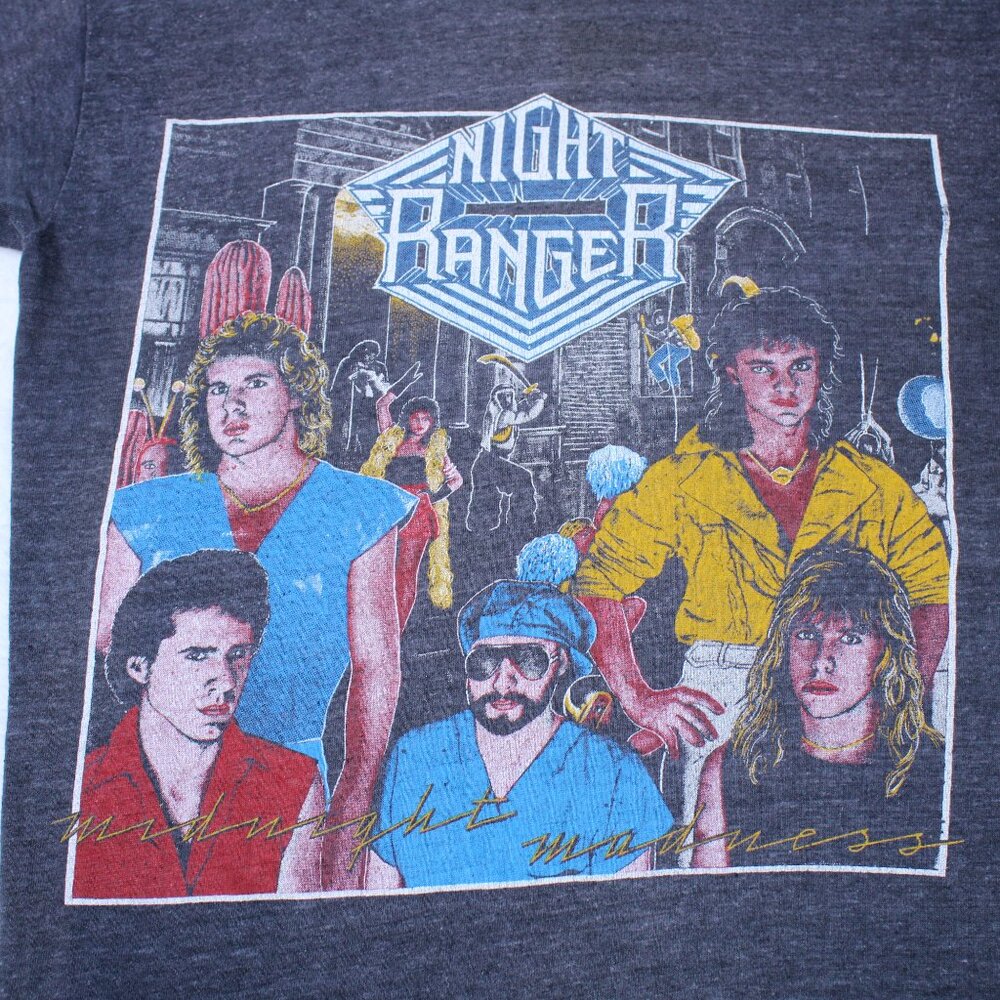 Vintage 1983 Night Ranger Live in Concert Midnight Madness T-Shirt Hard Rock - Picture 3 of 7